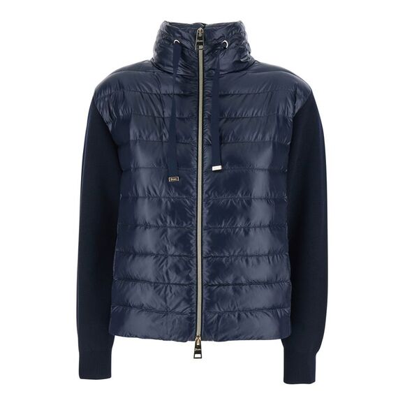 Herno Women Bimaterial Cotton Nylon Jacket